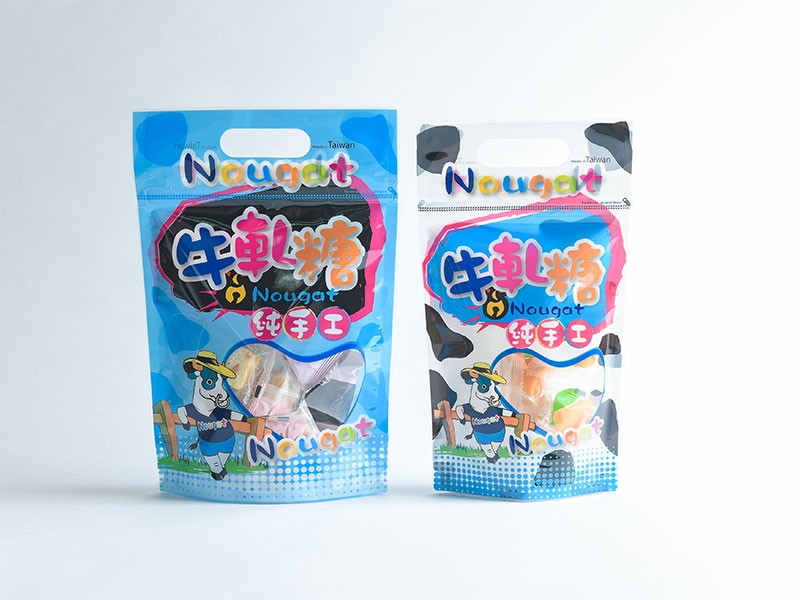 牛軋糖手提夾鏈袋 100入 精袋師精緻食品包裝袋販售