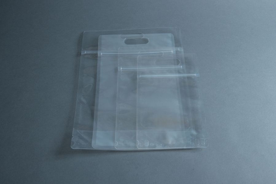 透明手提站立夾鏈袋
